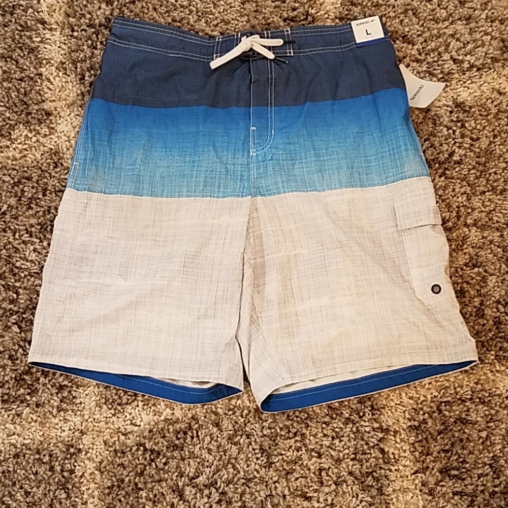 Mens nwt speedo swim trunks large